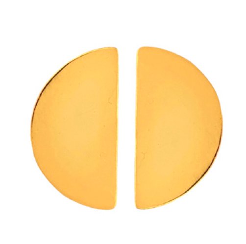 Halbmond Ohrring - Messing vergoldet