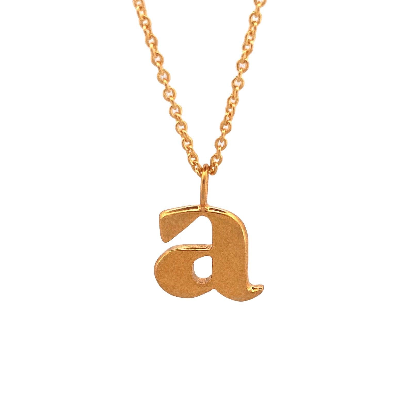 Pendentif lettre minuscule