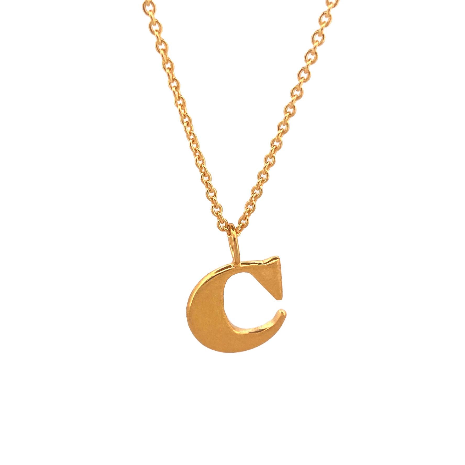 Pendentif lettre minuscule