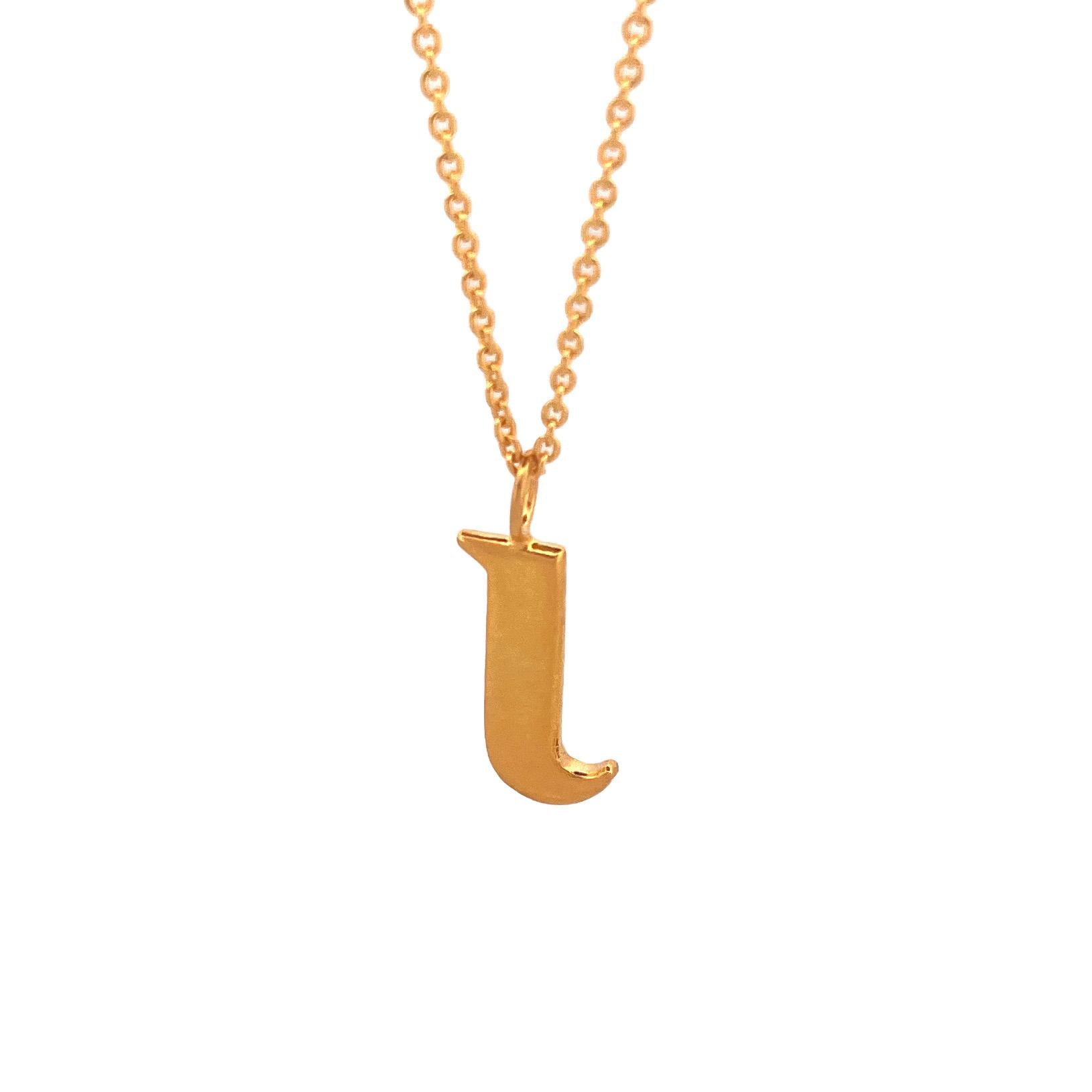Pendentif lettre minuscule