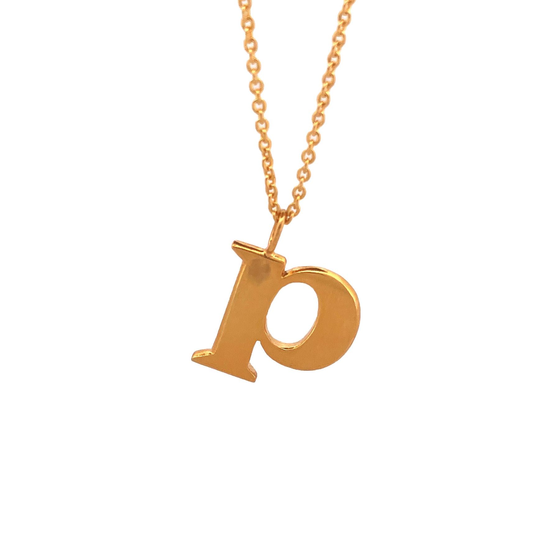 Pendentif lettre minuscule