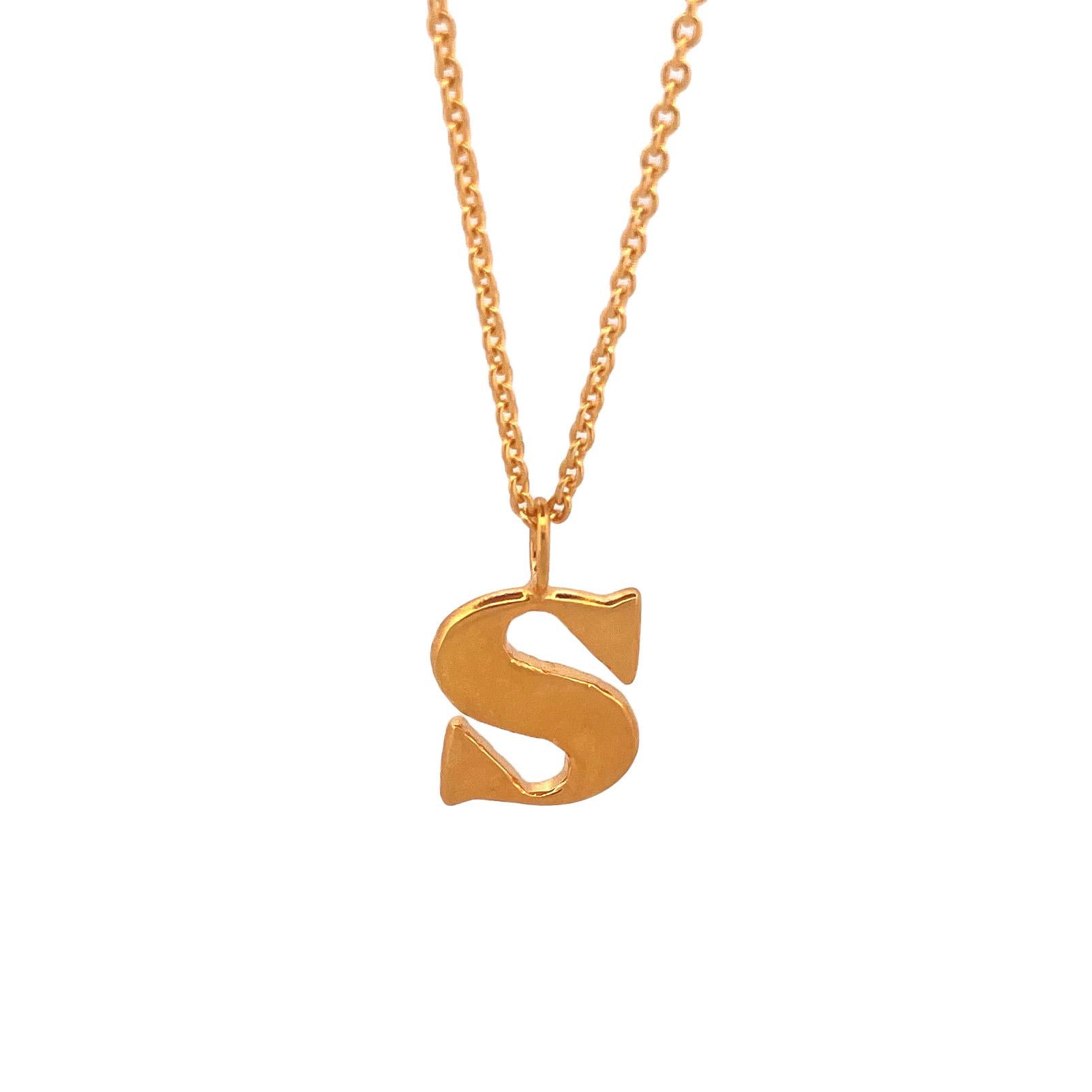 Pendentif lettre minuscule