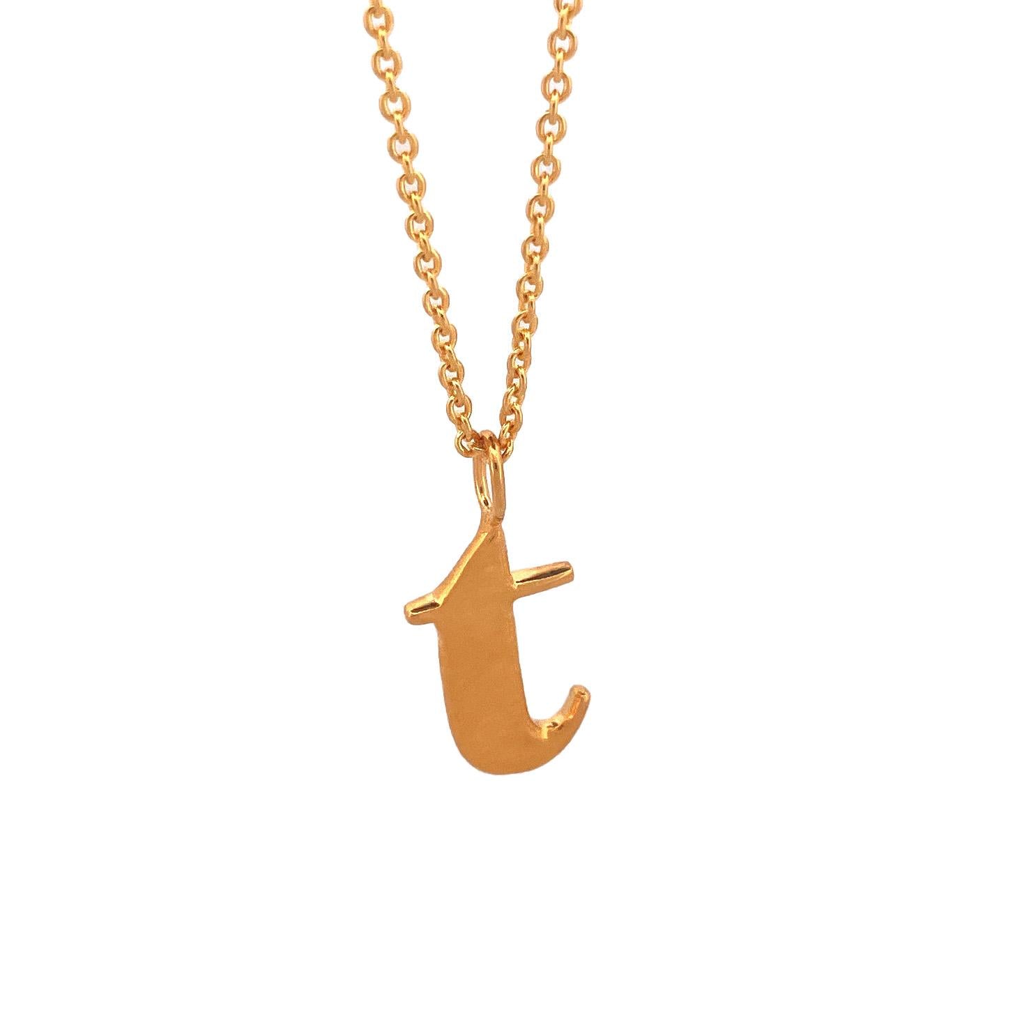 Pendentif lettre minuscule