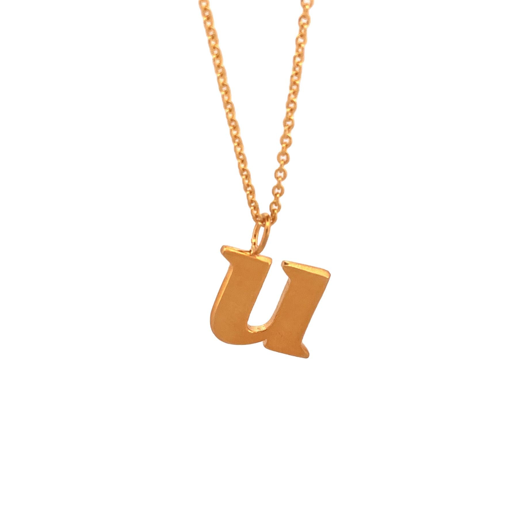Pendentif lettre minuscule