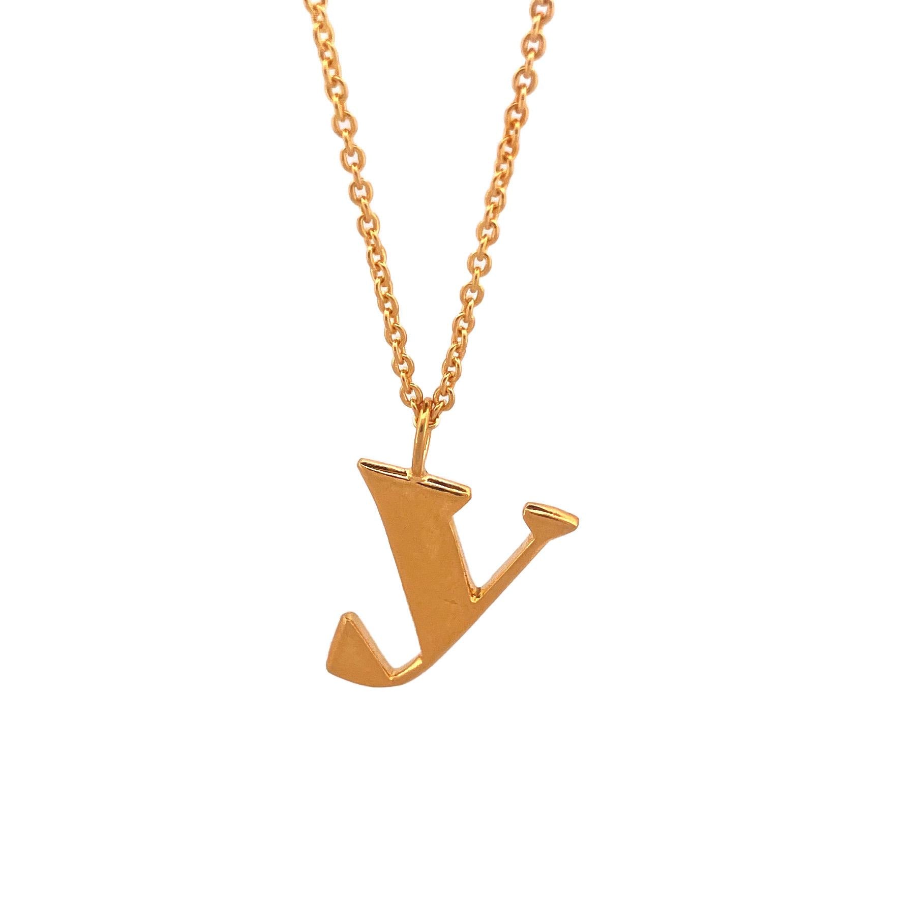 Pendentif lettre minuscule