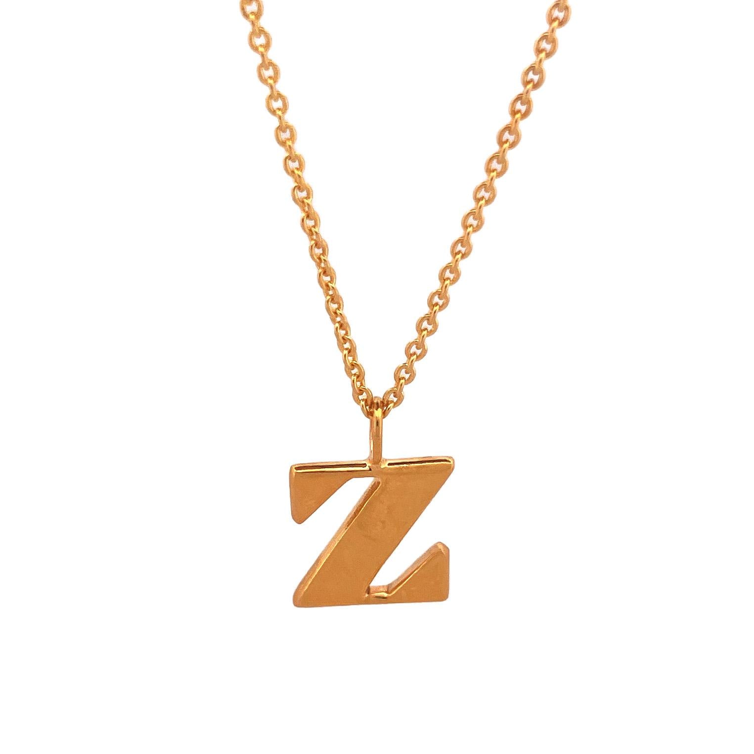 Pendentif lettre minuscule