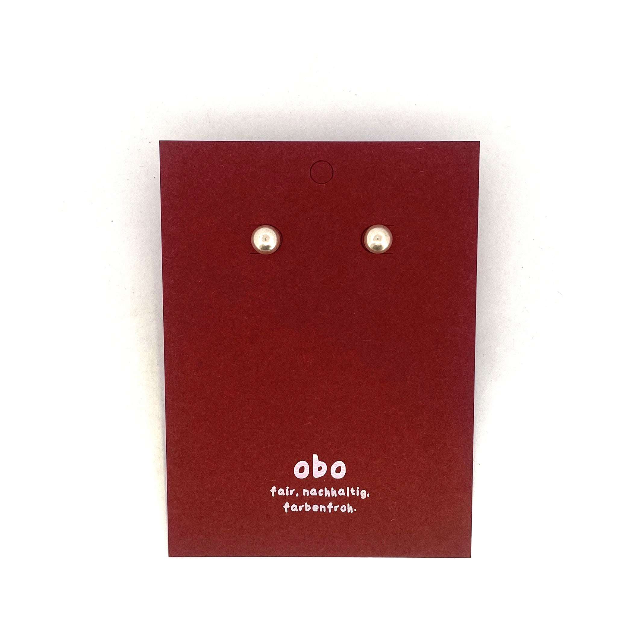 CHARMS - Viva Ohrstecker Halbkugel: Sterling Silber