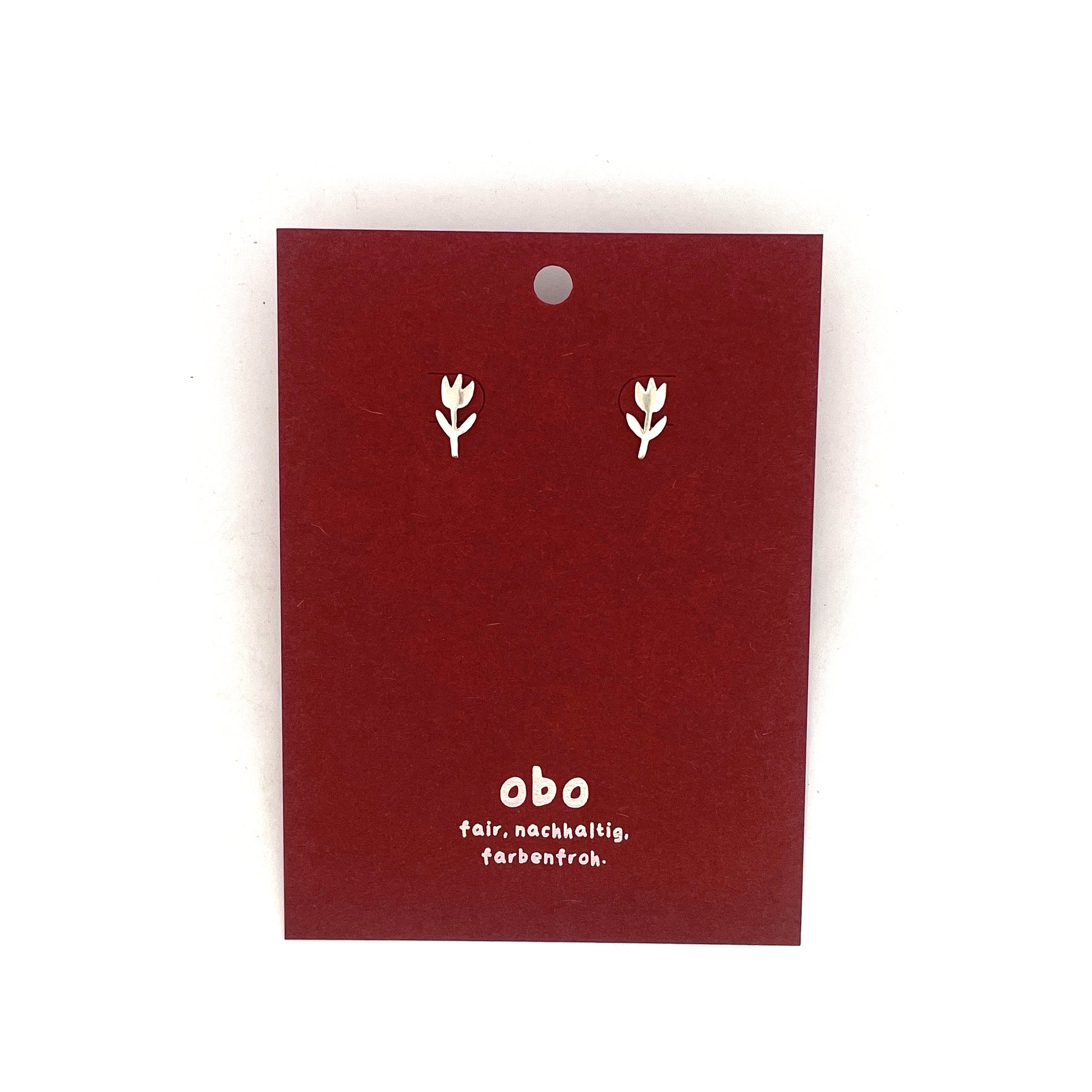 CHARMS - Viva Ohrstecker Blume: Sterling Silber