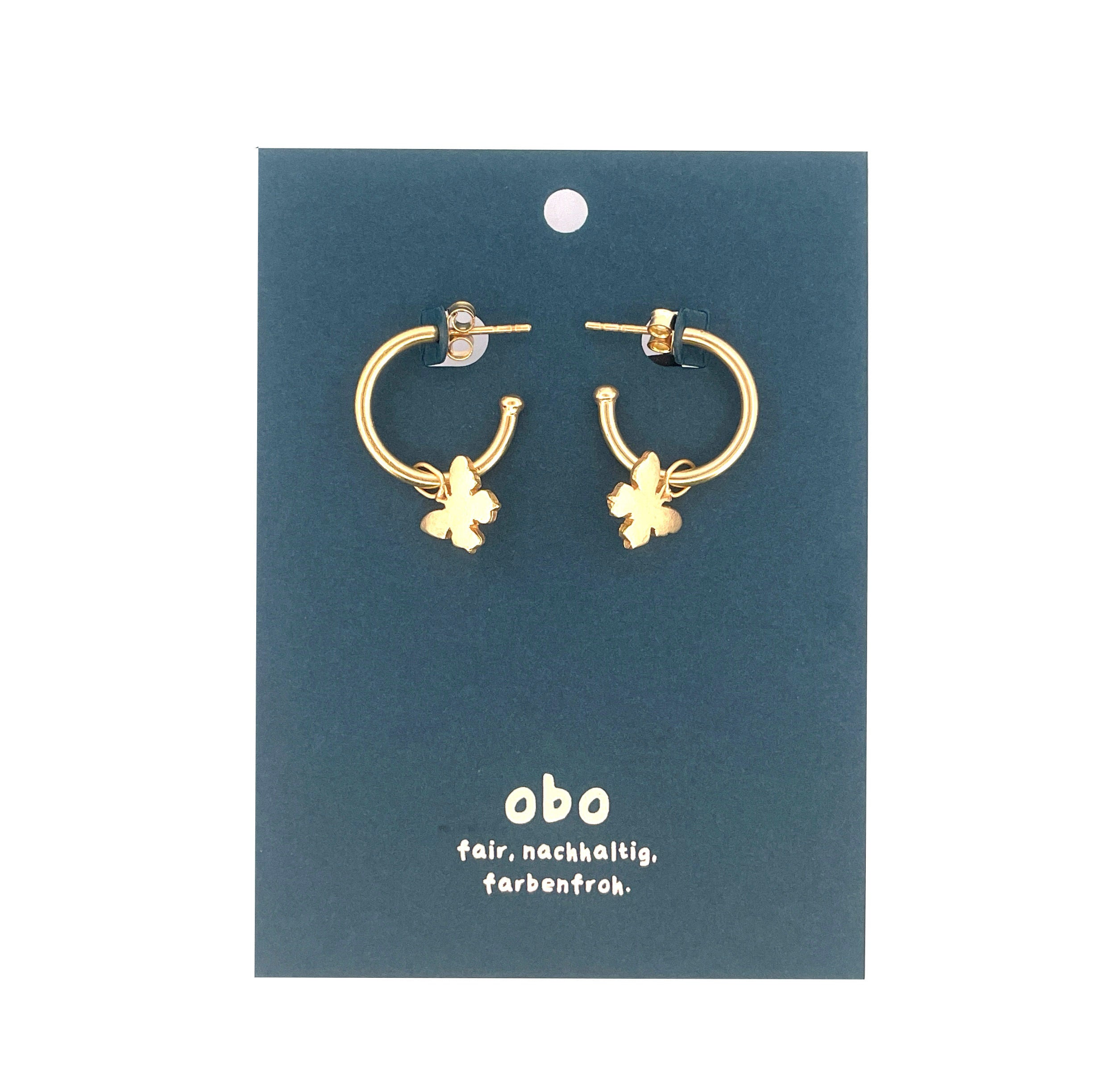 CHARMS - Viva Kreolen Schmetterling: Messing vergoldet