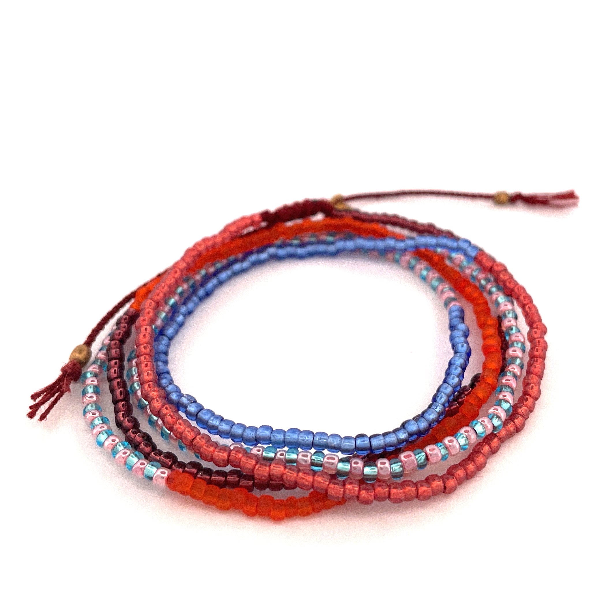 Amusons-nous - Bracelet Wrap « Corail de lave »