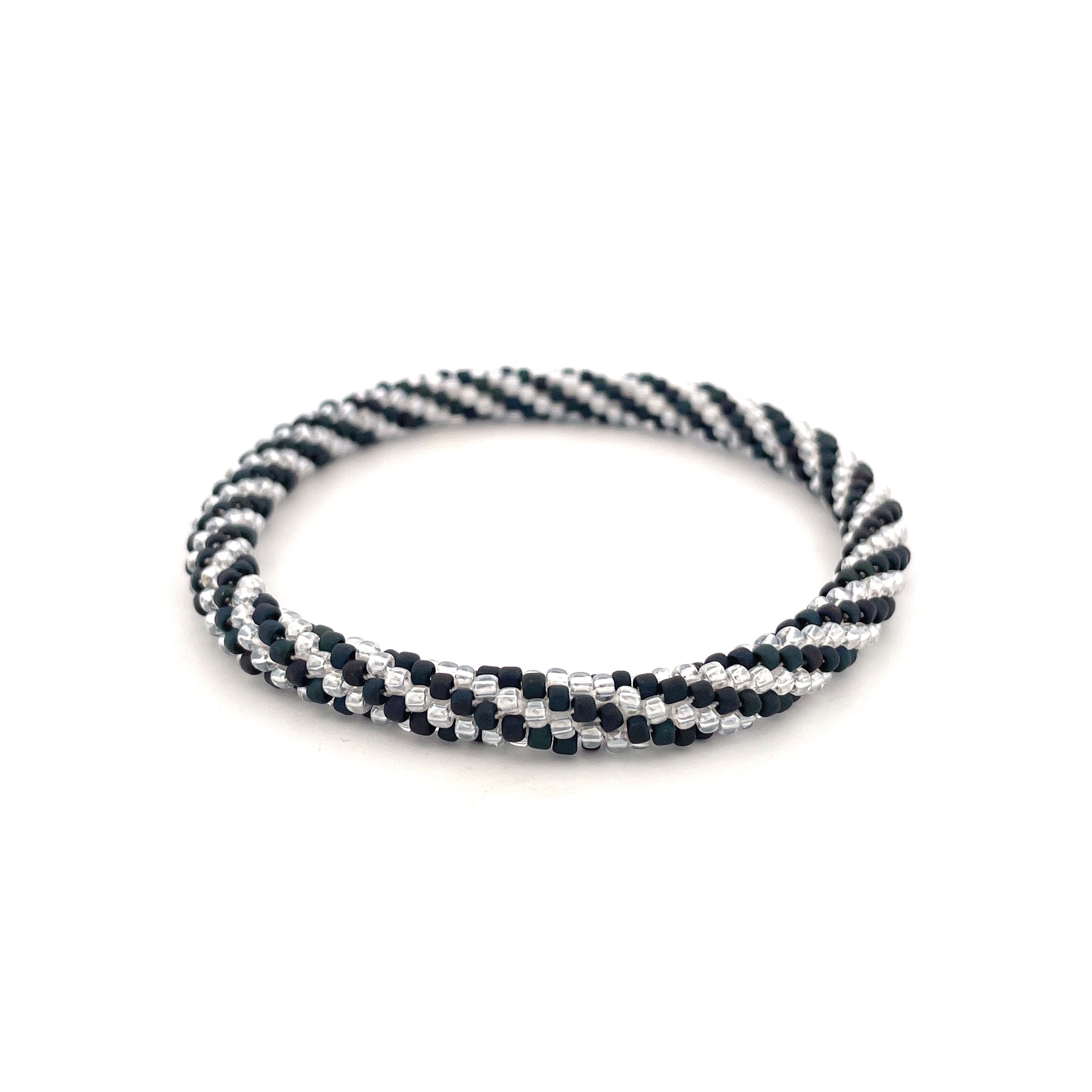 Fine Twister - Roll-on Armband "Mitternachtsschnee"