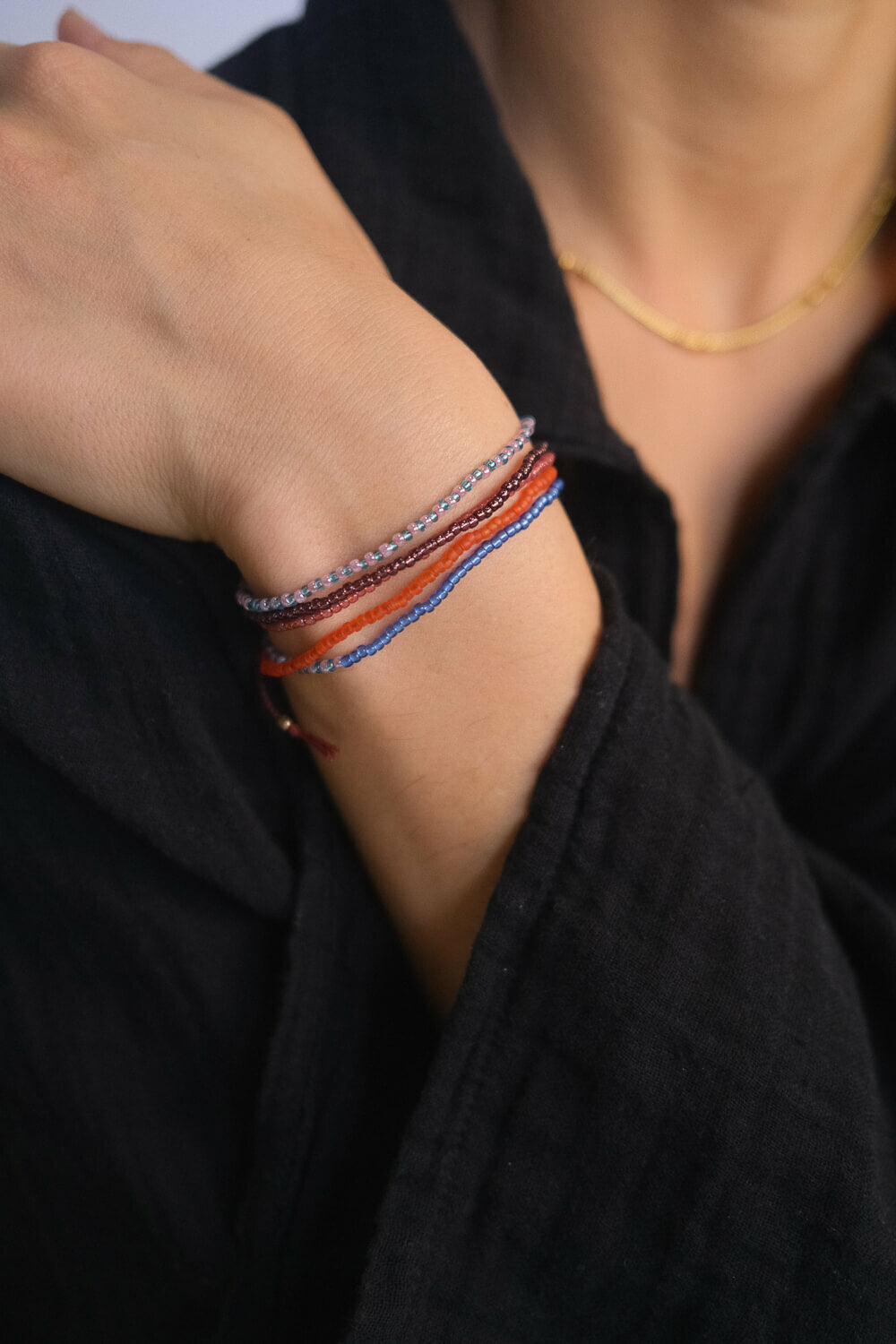 Amusons-nous - Bracelet Wrap « Corail de lave »
