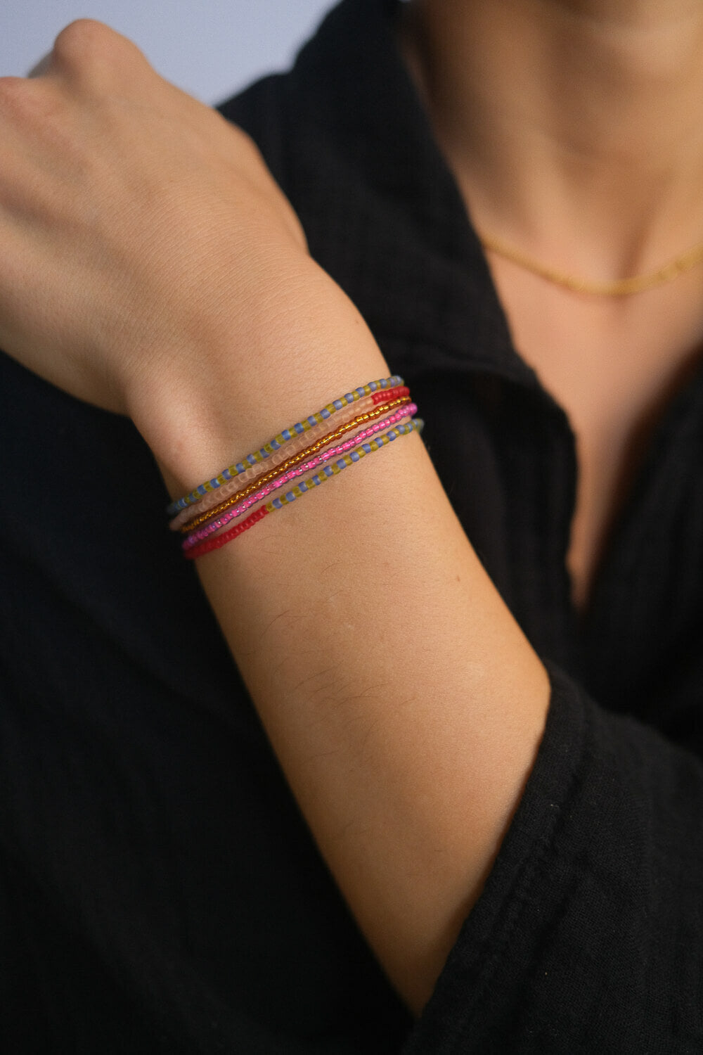 Amusons-nous - Bracelet Wrap « Utopie Rose »