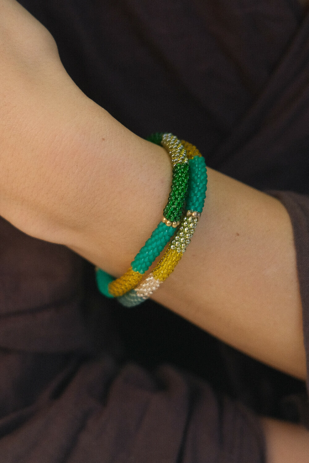 MULTI - Bracelet roll-on brillance forêt