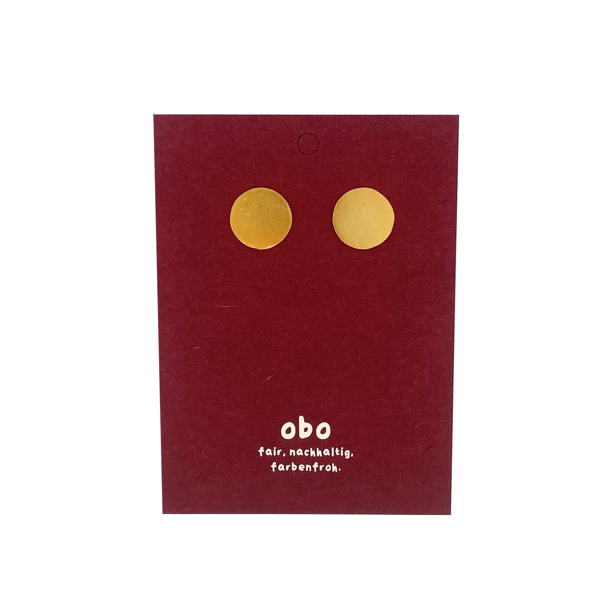 Vollmond Stecker - Messing vergoldet