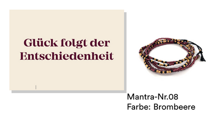 MANTRA Set : Glück folgt der Entschiedenheit