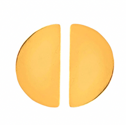 Halbmond Ohrring -  Messing vergoldet