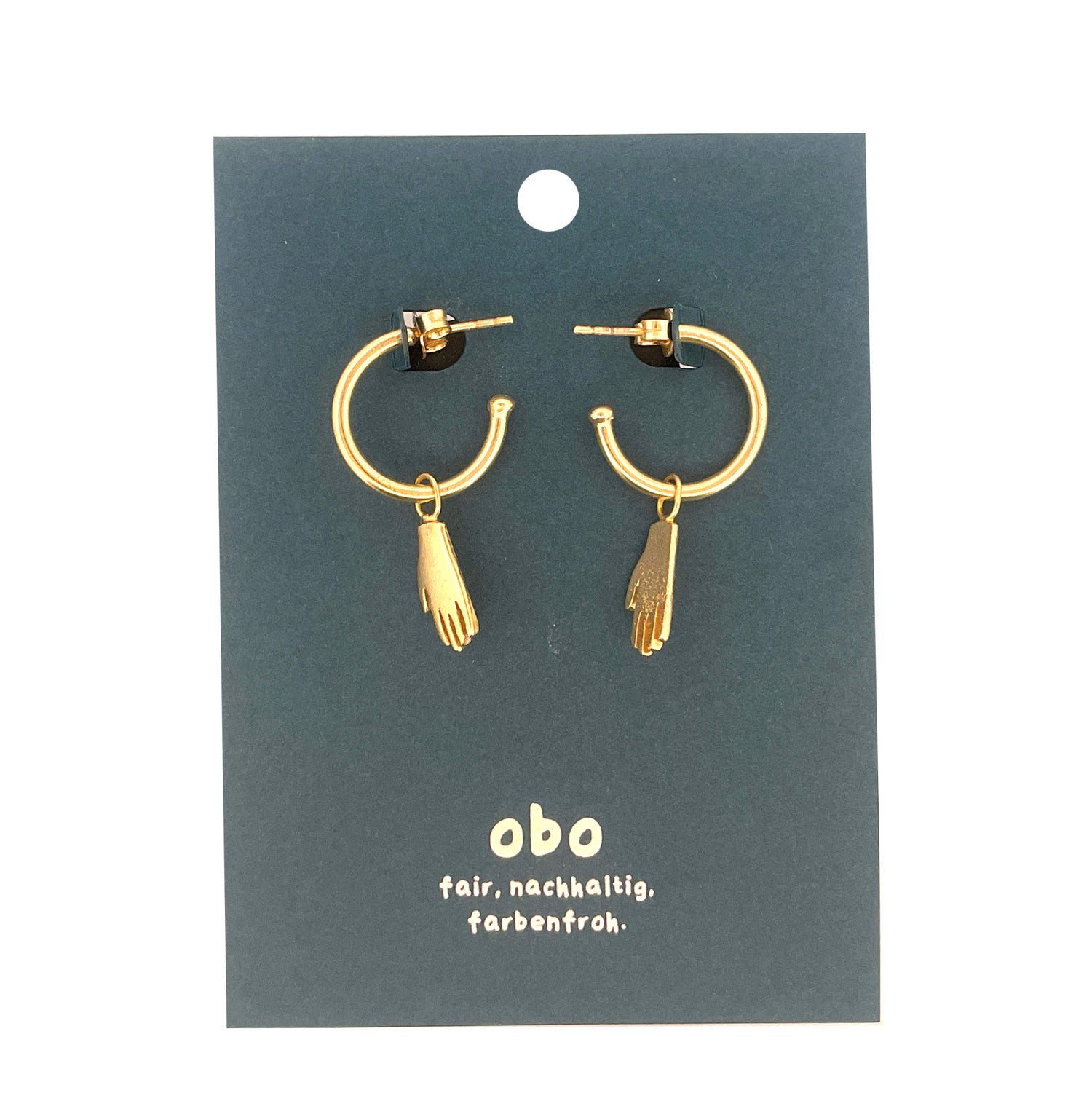 CHARMS - Viva Kreolen Hände: Messing vergoldet