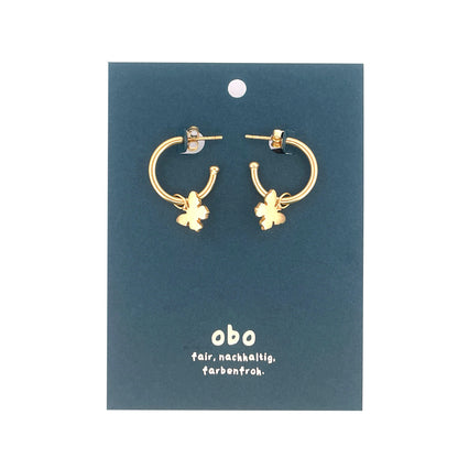 CHARMS - Viva Kreolen Schmetterling: Messing vergoldet