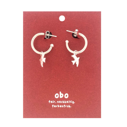 CHARMS - Viva Kreolen Schwalben: Sterling Silber