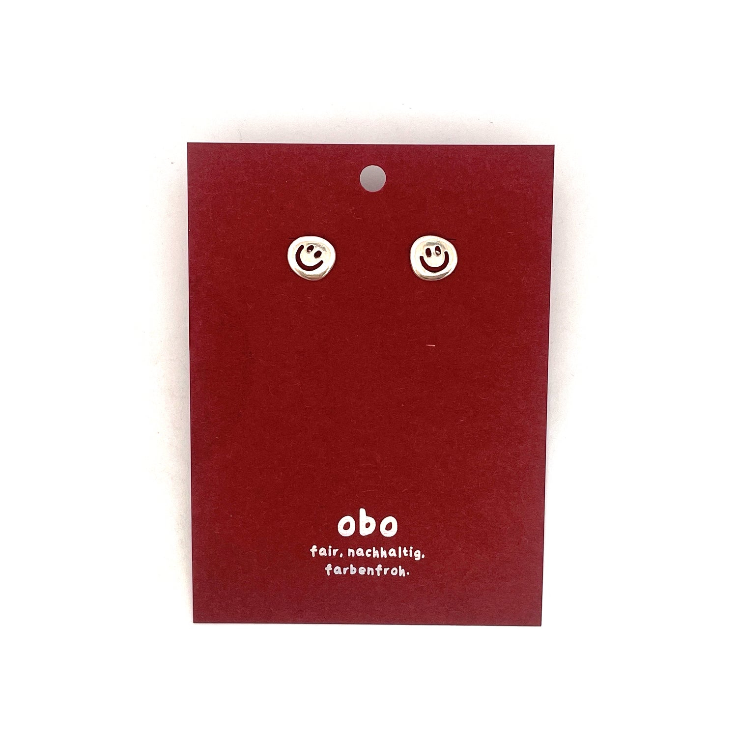 CHARMS - Viva Ohrstecker Smiley: Sterling Silber
