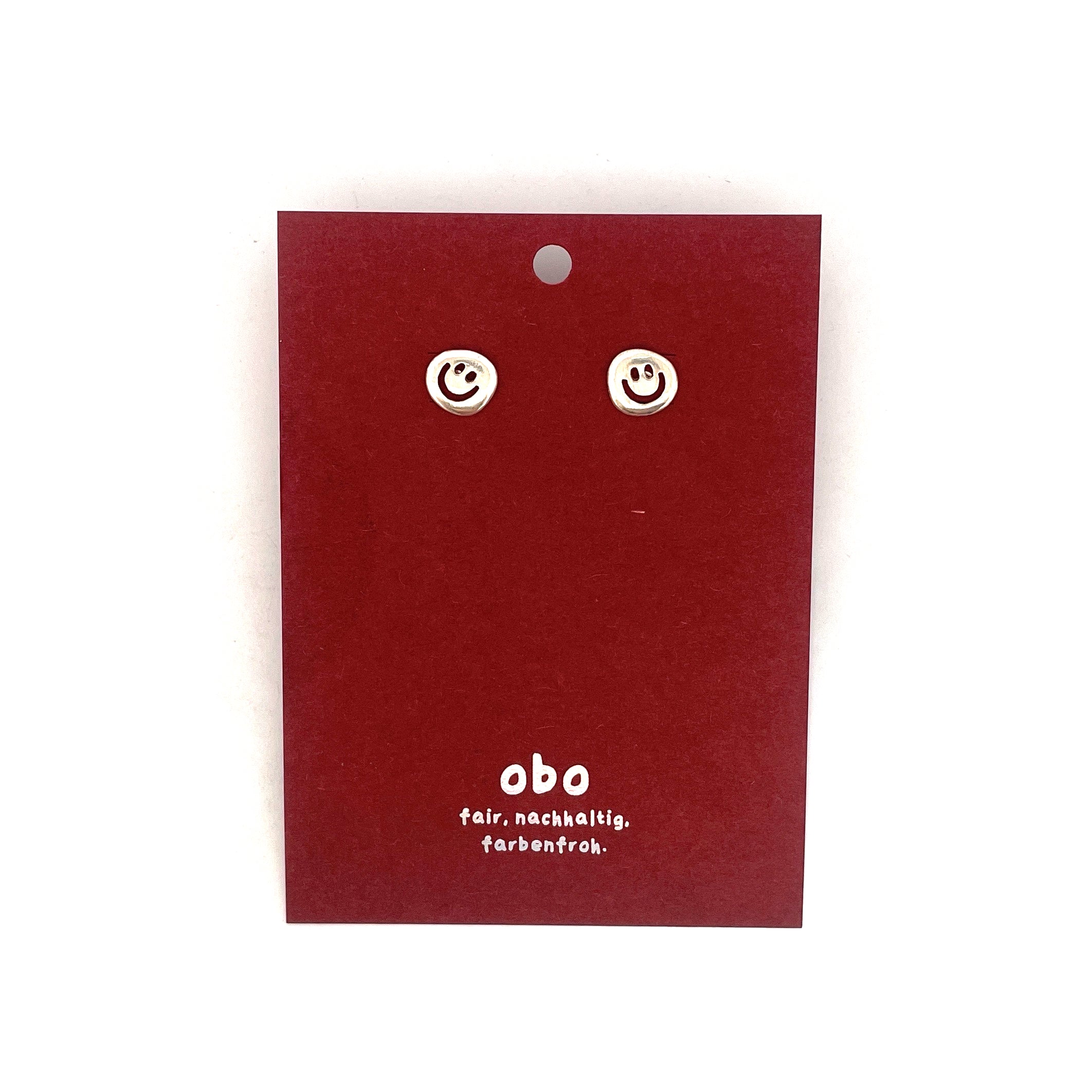 CHARMS - Viva Ohrstecker Smiley: Sterling Silber