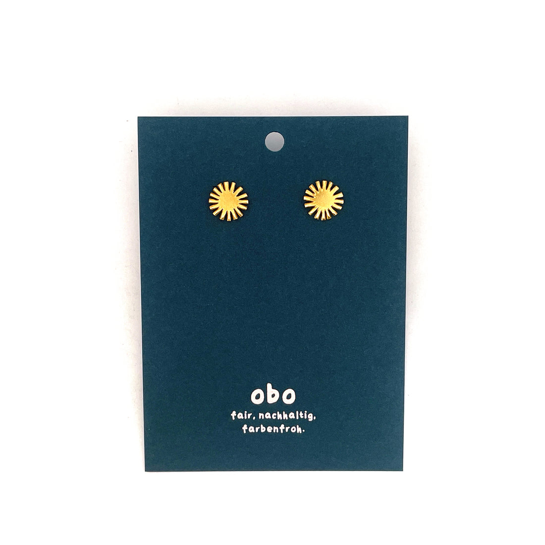 CHARMS - Viva Ohrstecker Sonne: Messing vergoldet