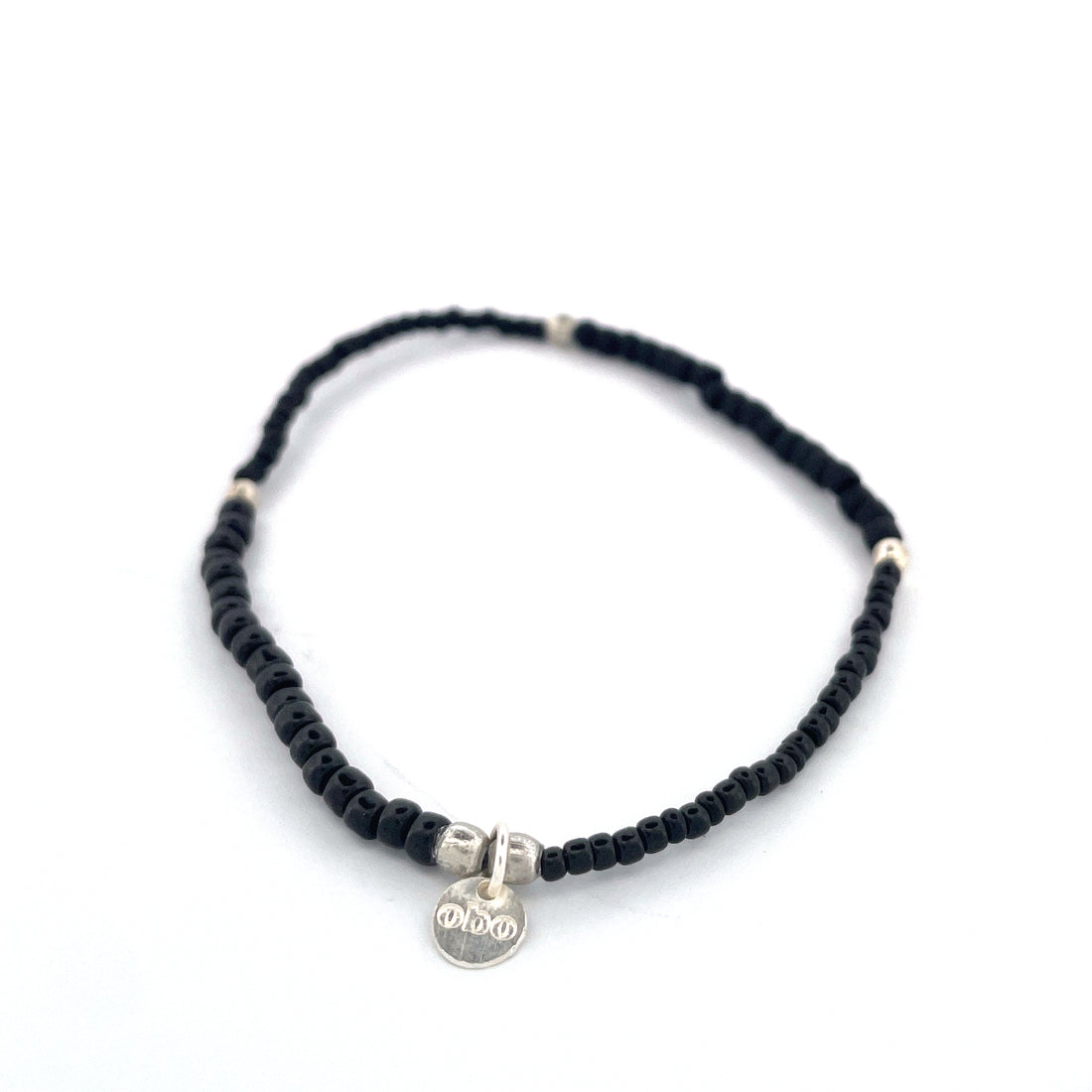 ORION Stretch Armband mit Silberperlen