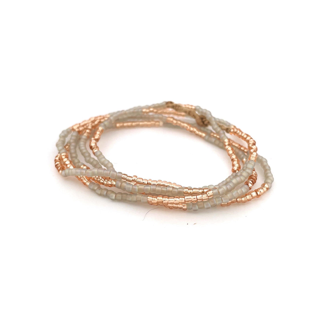 DUO - Necklace &amp;amp; wrap bracelet &quot;Apricot Shine&quot; 
