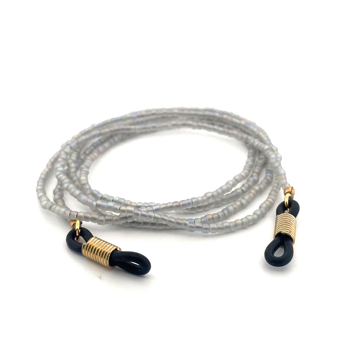 AURA - chaîne de lunettes gris scintillant