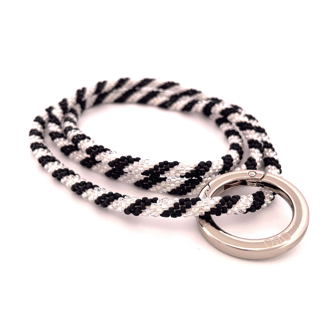 TWISTER - Roll-on Keychain: Black on White 