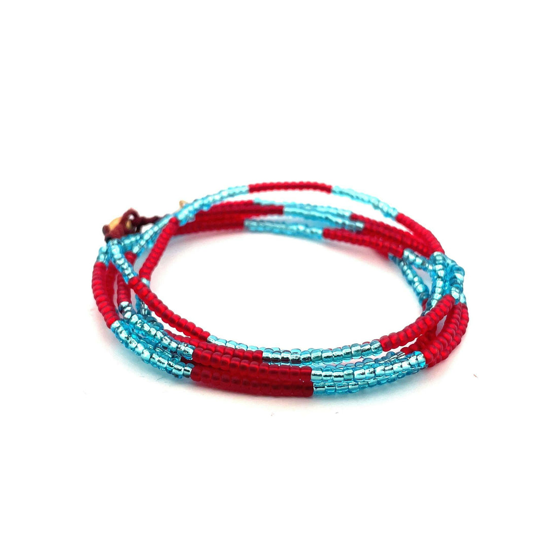 DUO - Necklace &amp;amp; wrap bracelet &quot;Coral Pulse&quot;