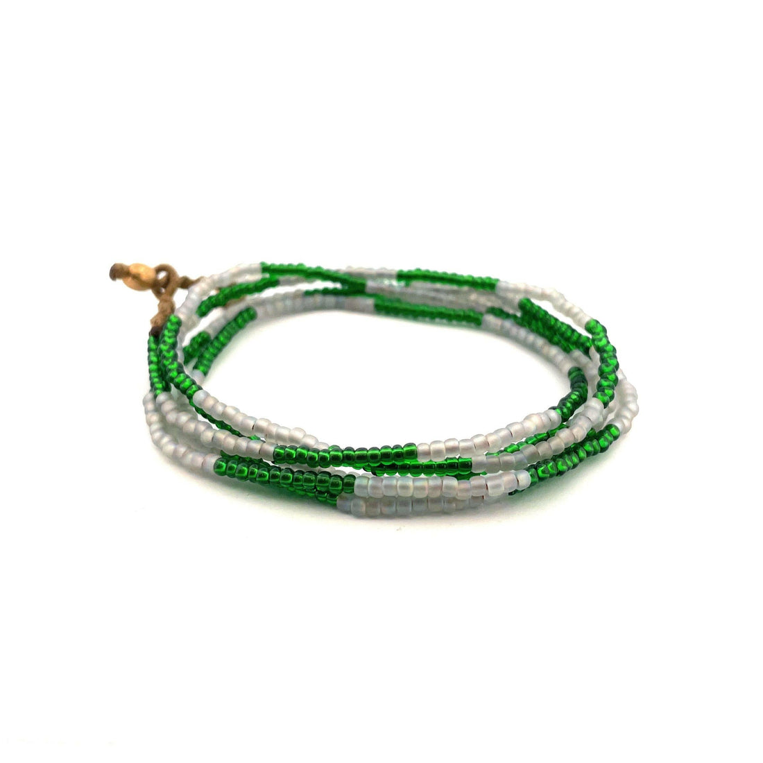 DUO - Necklace &amp;amp; wrap bracelet &quot;Foggy Forest&quot; 
