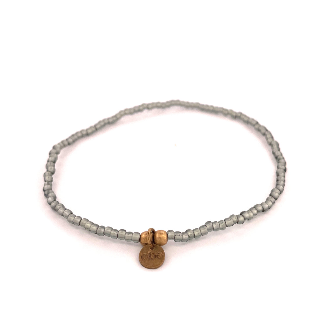 AURA - Bracelet extensible pierre grise 