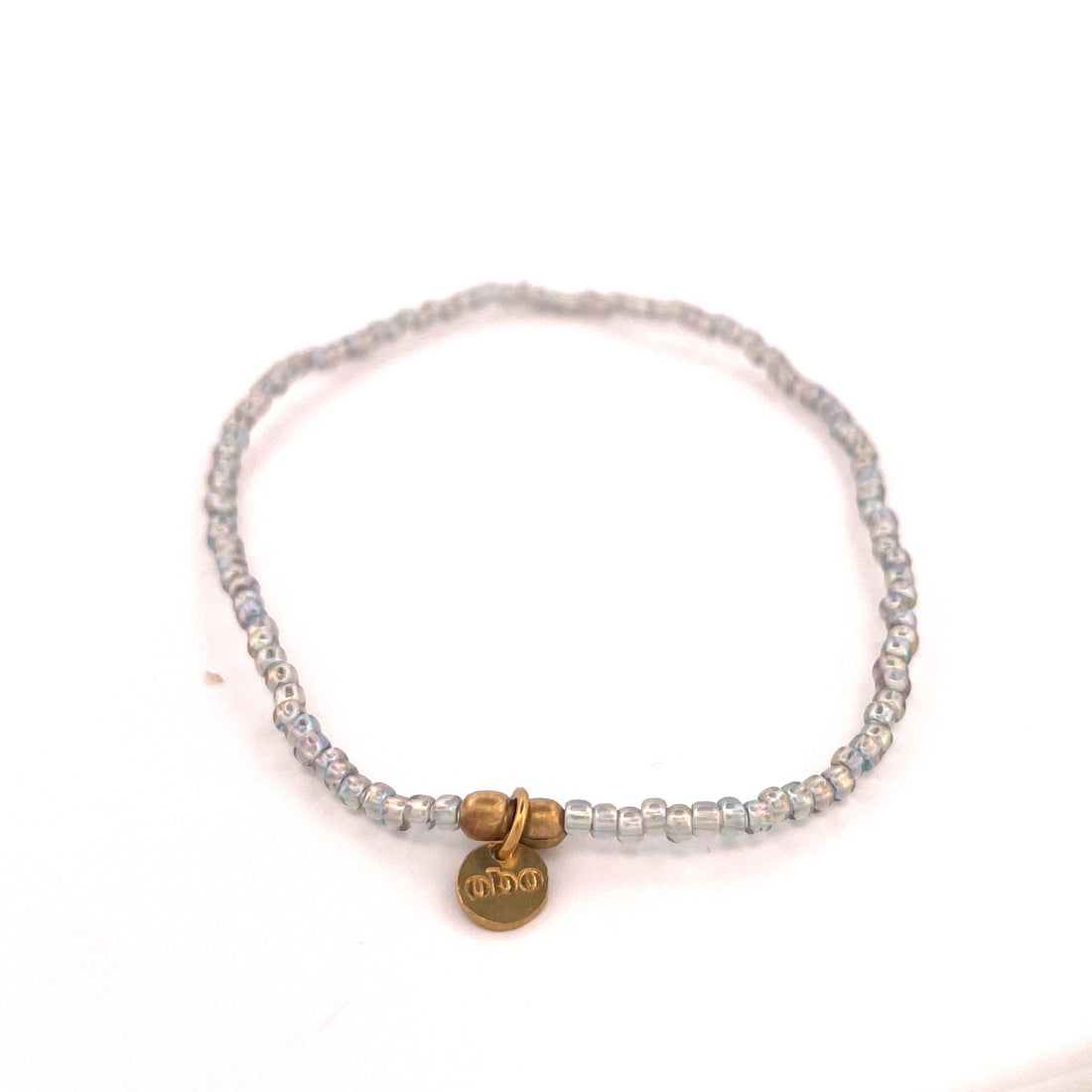 AURA - Bracelet extensible gris perle 