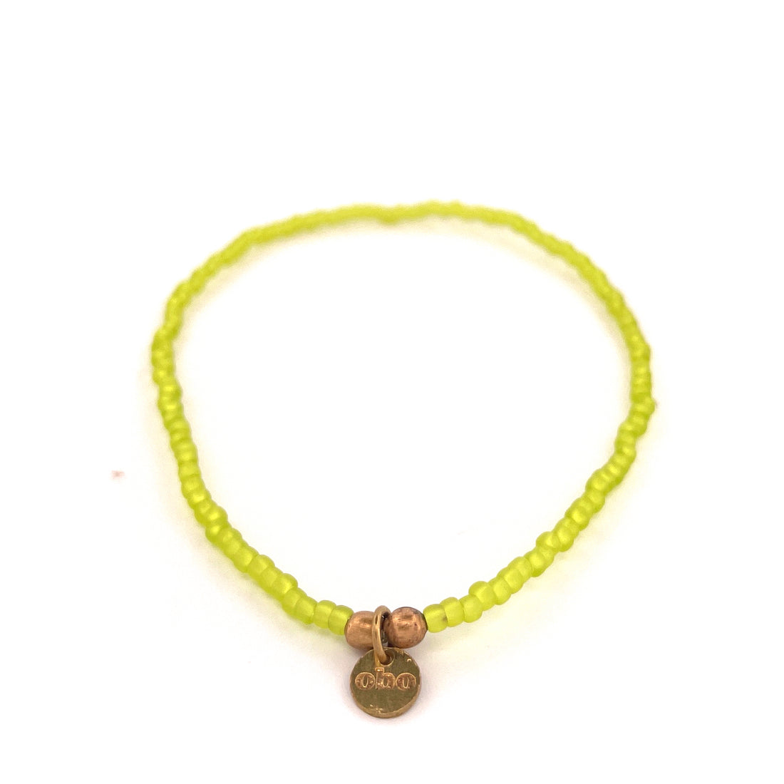 AURA - Bracelet extensible vert fluo 