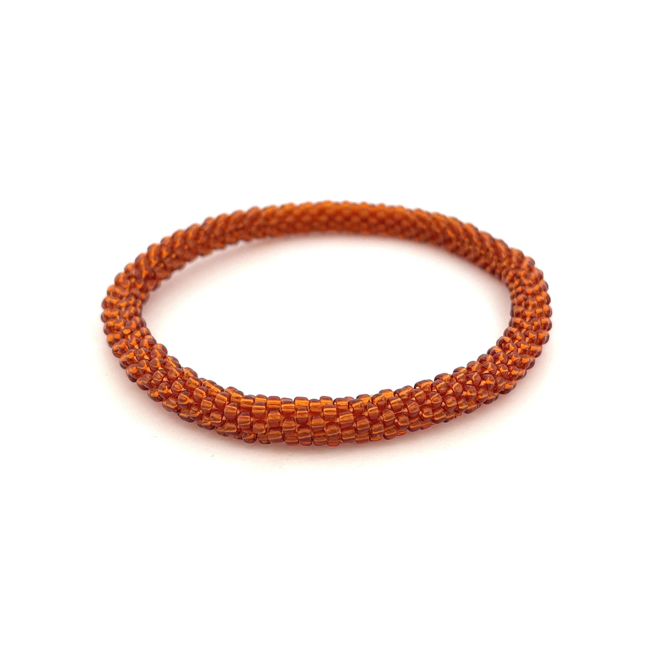 AURA - Bracelet roll-on marron caramel
