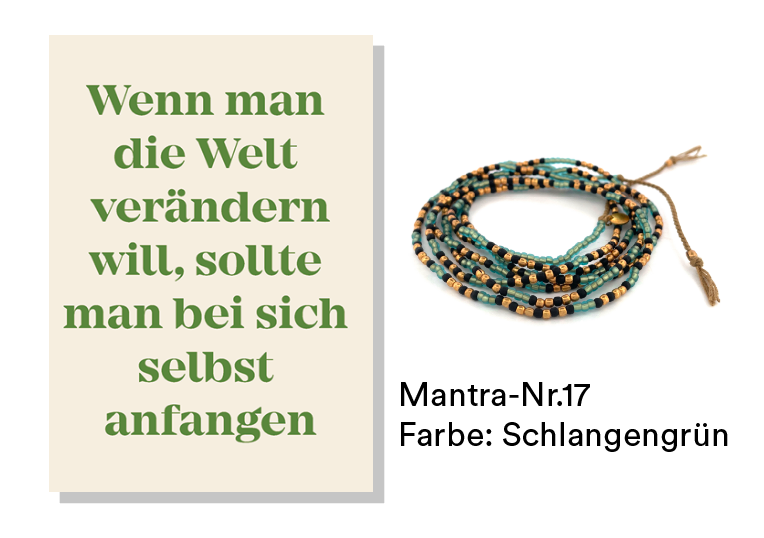 MANTRA Set : Si vous voulez changer le monde, vous devez commencer par vous-même