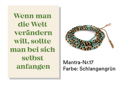 MANTRA Set : Si vous voulez changer le monde, vous devez commencer par vous-même