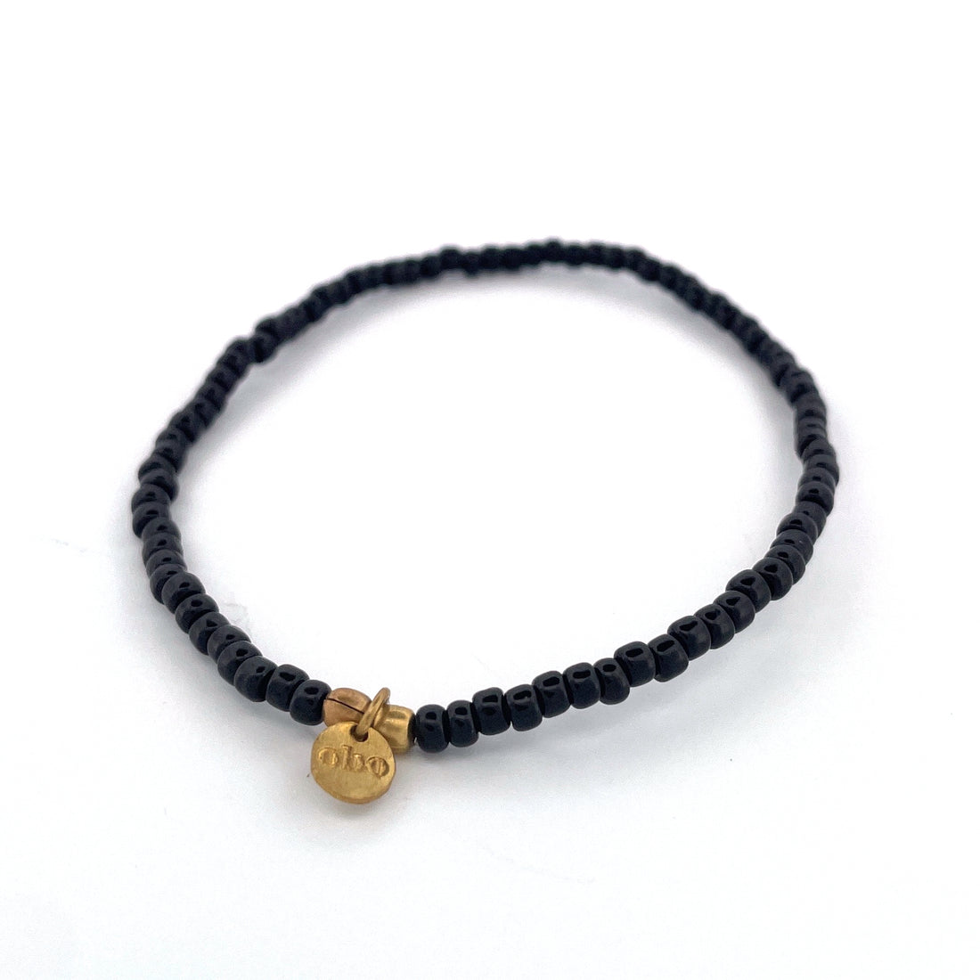 AURA - Bracelet extensible noir profond 