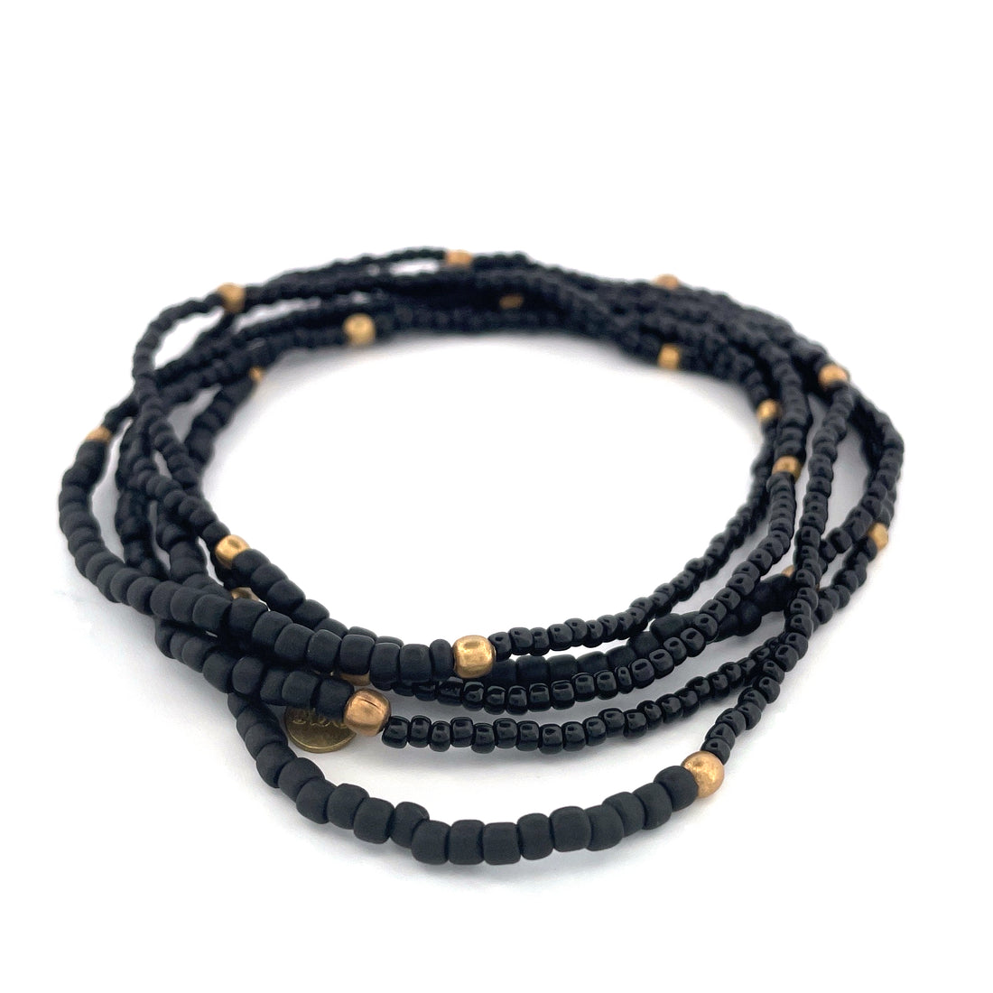 ORION - Long stretch bracelet with brass beads