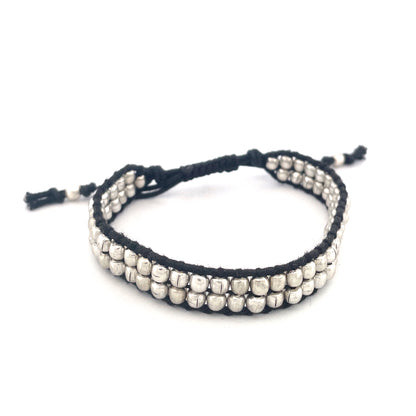 BOLD - Armband Messing versilbert