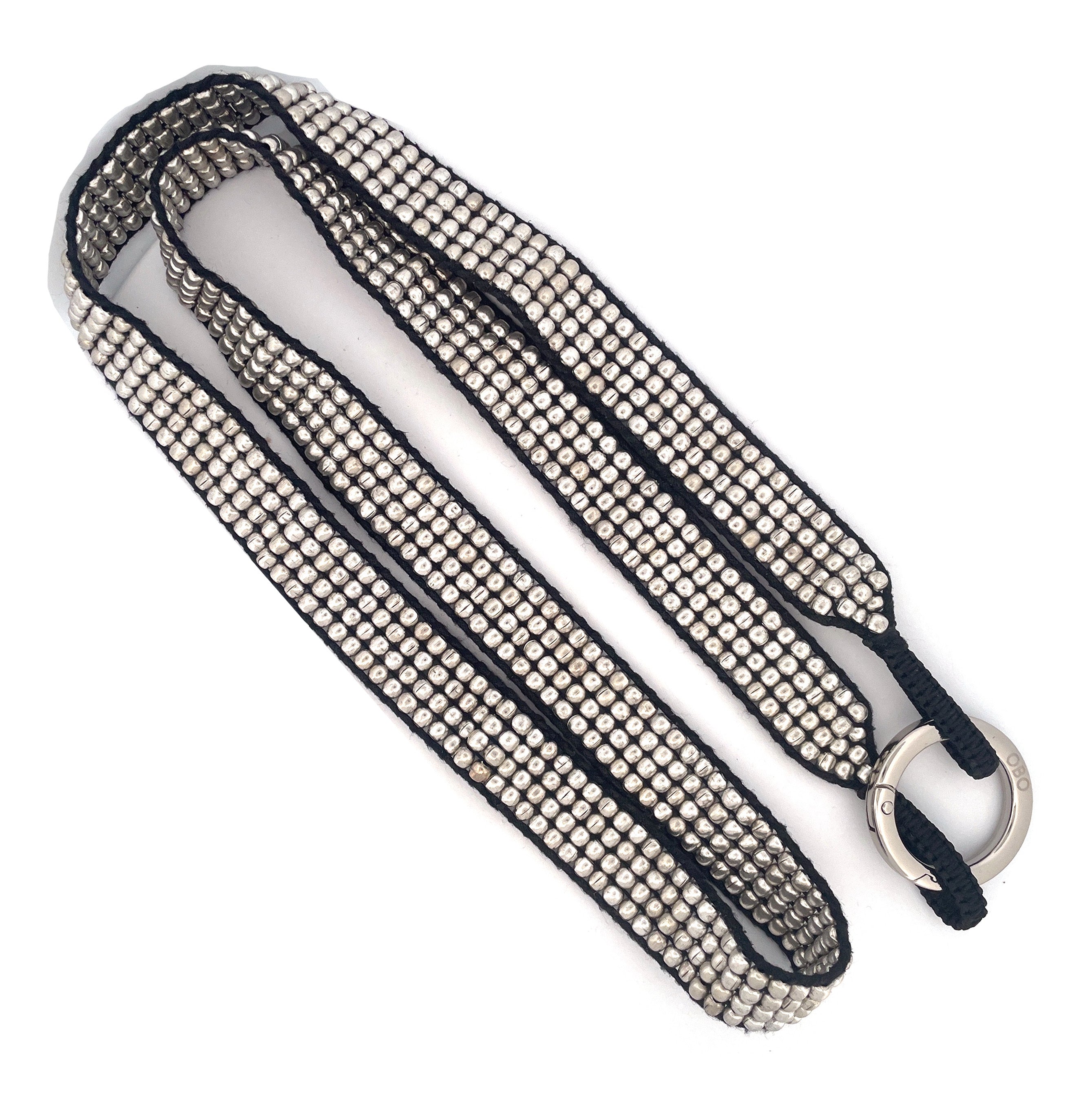 BOLD - Handykette Messing versilbert