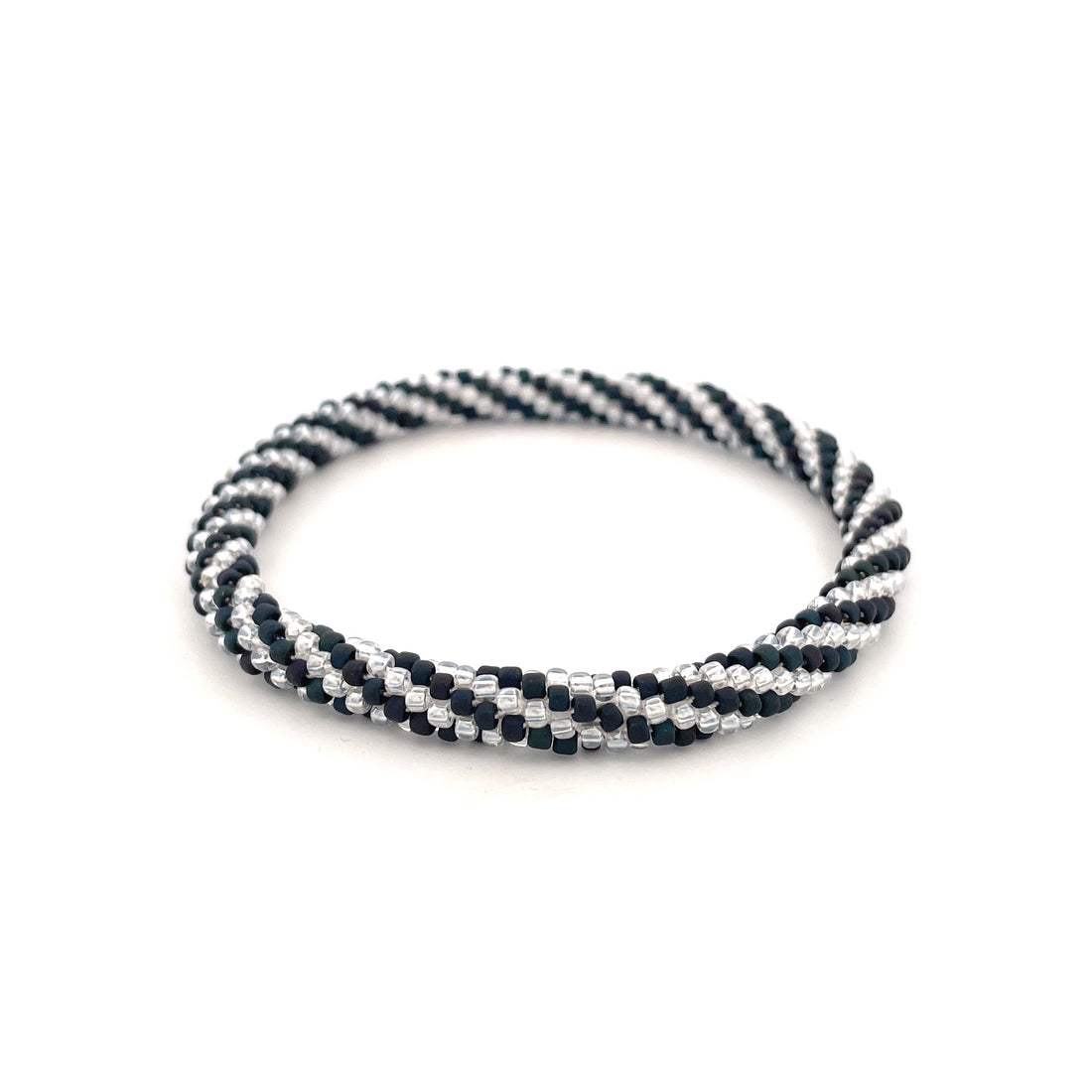 Fine Twister  - Roll-on Armband "Mitternachtsschnee"