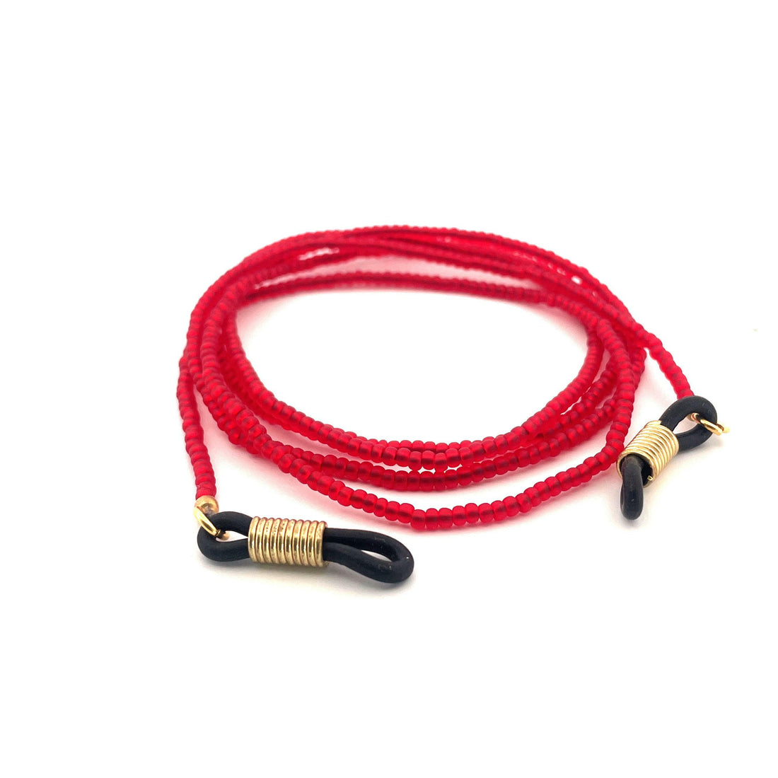 AURA - Chaîne de lunettes rouge feu