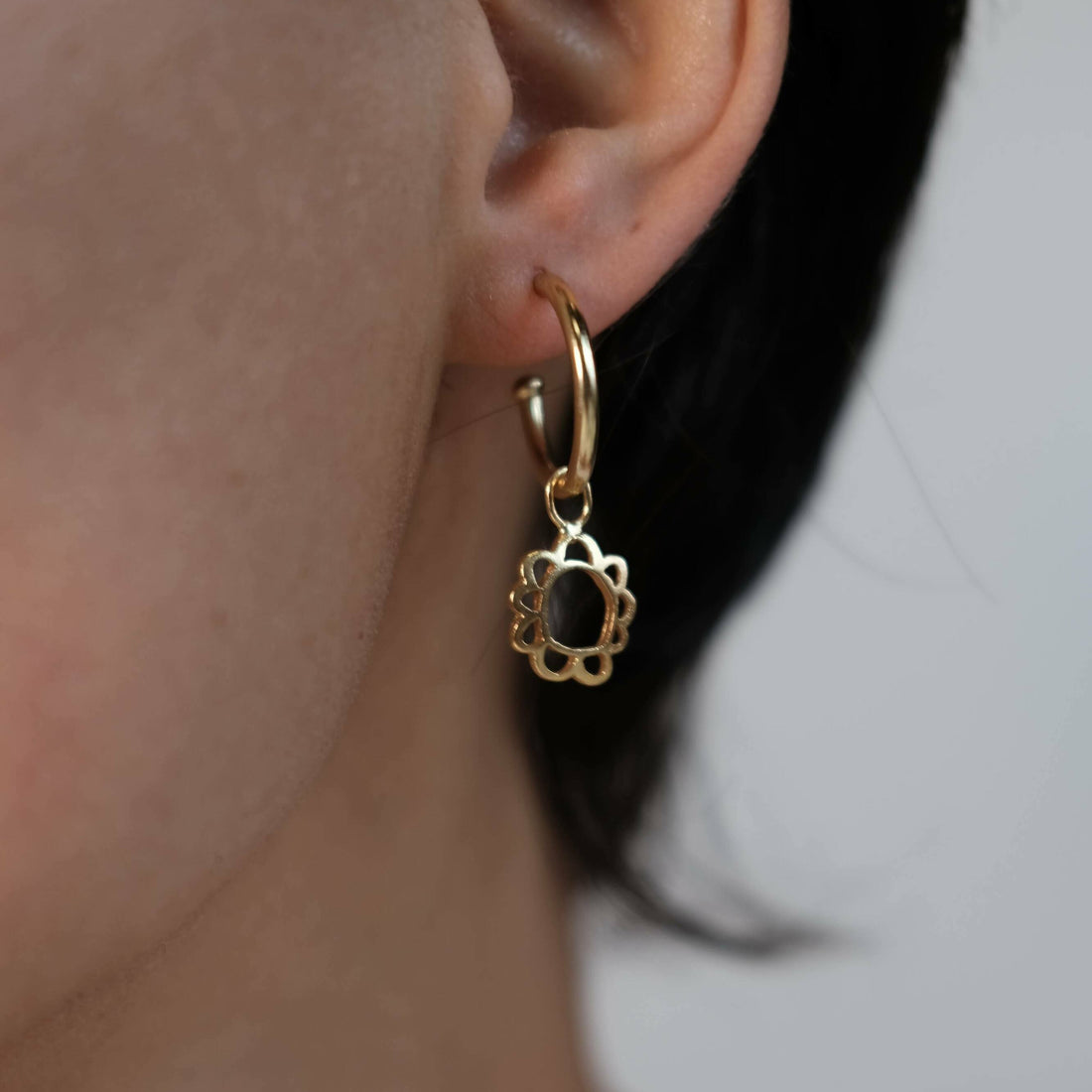 CHARMS - Viva Kreolen Blumen: Sterling Silber