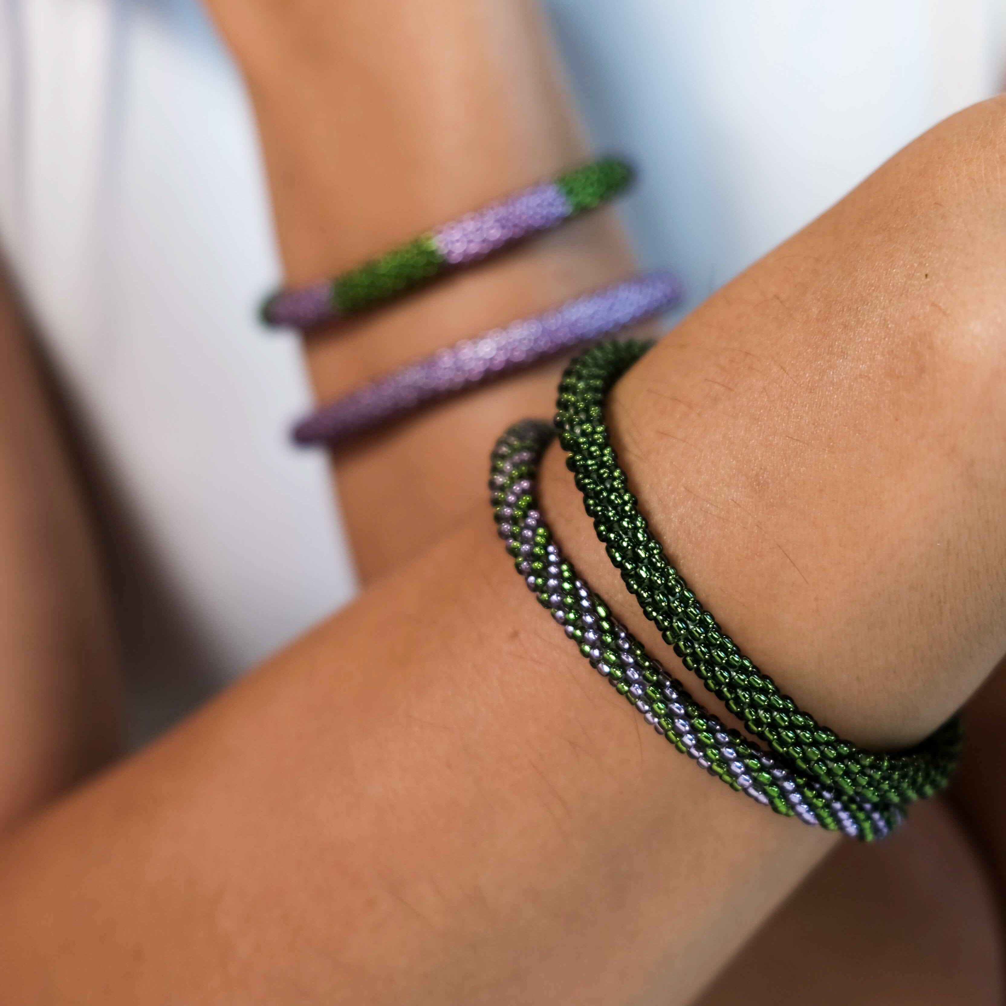 Fine Twister  - Roll-on Armband "Waldviolett"