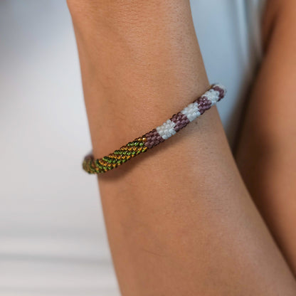 KATHMANDU - Roll-on Armband "Laubgold"