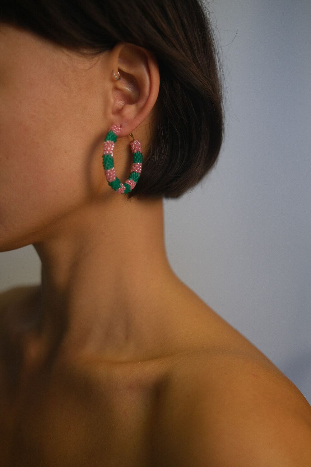 DUO - Hoop earrings &quot;Urban Glow&quot;