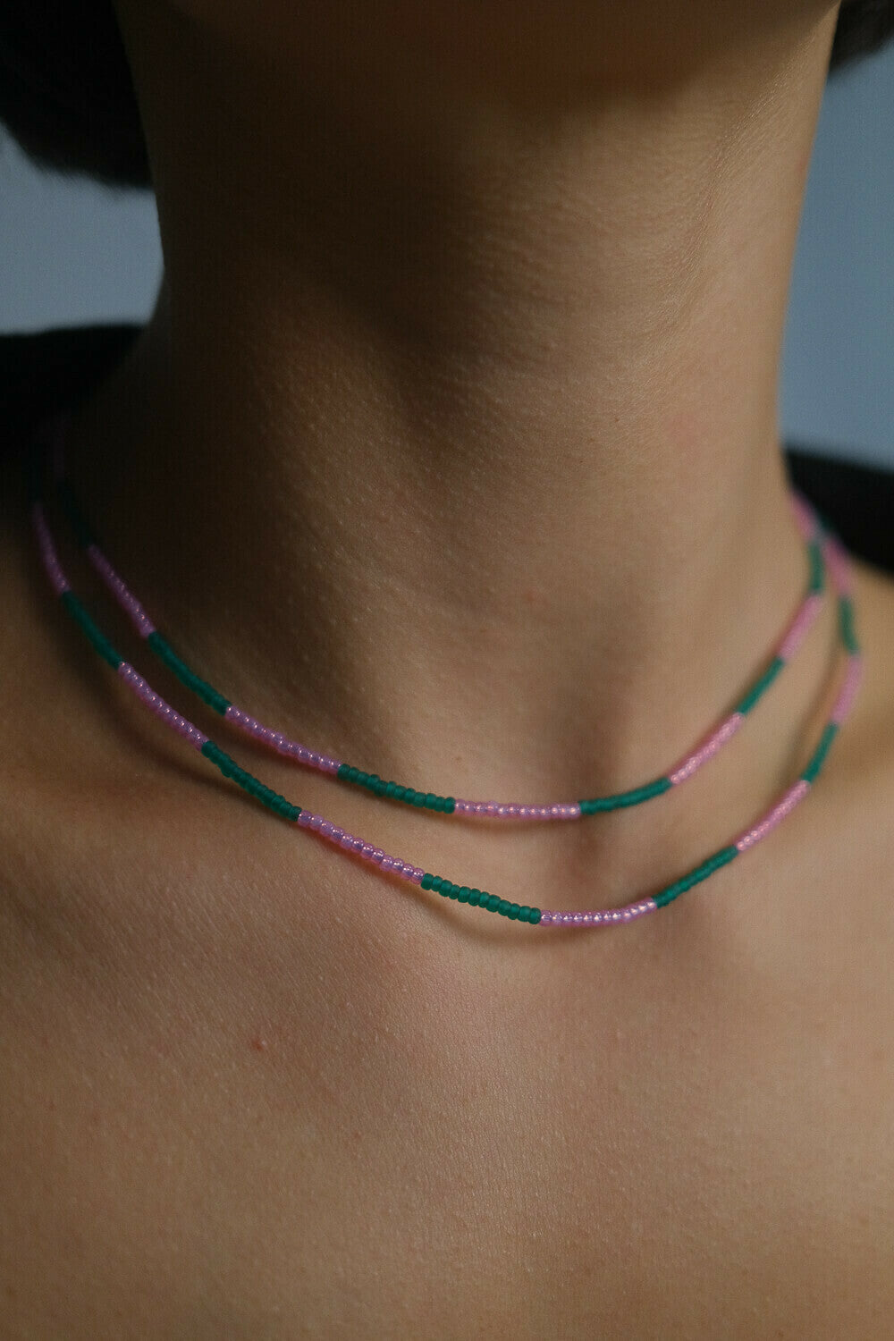 DUO - Necklace &amp;amp; wrap bracelet &quot;Urban Glow&quot; 